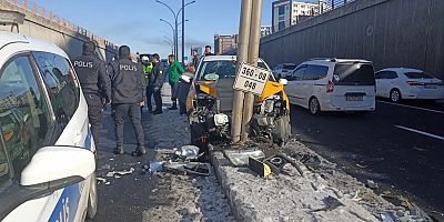 Diyarbakır'da Gizli buzlanma kazaya neden oldu: 1 yaralı