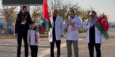 Diyarbakır'da  Hekimler ve Sağlık Çalışanları Gazze'deki İnsanlık Dramına Karşı Seslerini Yükseltti