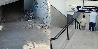 Diyarbakır’da iki alt geçit, iki farklı tablo! Biri kaderine terk edildi, diğeri güven veriyor