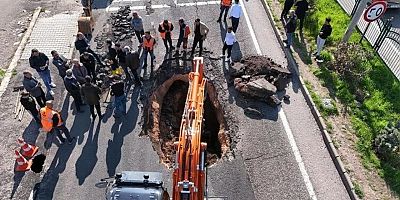 Diyarbakır’da Karayolunda Çökme