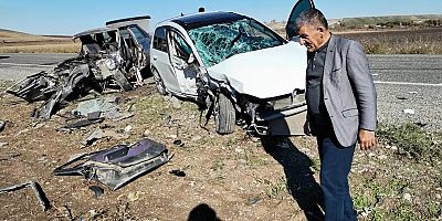 Diyarbakır'da kaza: 2 ölü, 1 yaralı