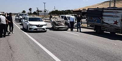 Diyarbakır'da kontrolden çıkan otomobil takla attı: 1 yaralı