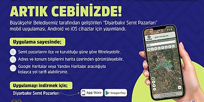Diyarbakır’da pazar telaşına dijital çözüm       