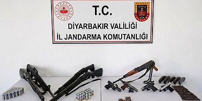 Diyarbakır’da ruhsatsız silah operasyonu