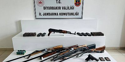 Diyarbakır’da Silah Operasyonu: Çok Sayıda Silah ve Mühimmat Ele Geçirildi