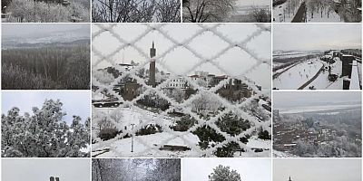 Diyarbakır’da soğuk havanın oluşturduğu kırağı geriye kartpostallık kareler bıraktı