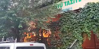 Diyarbakır’da Taziye evinde yangın