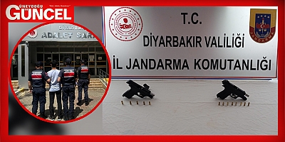 Diyarbakır'da Yapılan Operasyonda Araçta Silah ve Aranan Şüpheli Yakalandı
