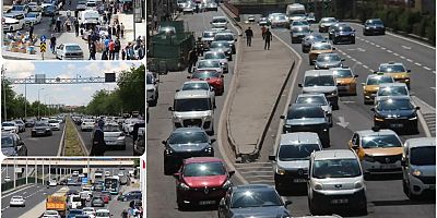 Diyarbakır'daki bayram yoğunluğu trafikte de görüldü