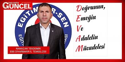 Diyarbakır Eğitim Bir Sen Şube Başkanı Ramazan Tekdemir, yeni bir göreve daha atandı 