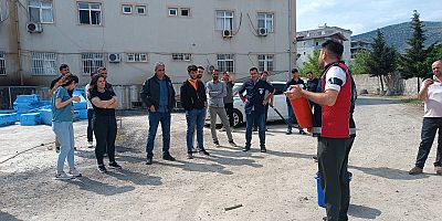 Diyarbakır İtfaiyesinden yangın eğitimi