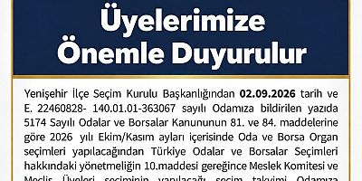 DİYARBAKIR TSO’DA SEÇİM HEYECANI: TARİH VE YER BELLİ OLDU