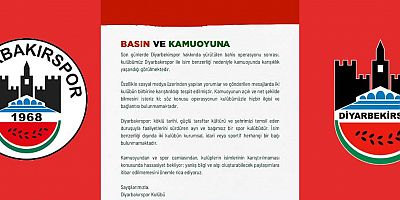 Diyarbakırspor  Kulübünden  Açıklama