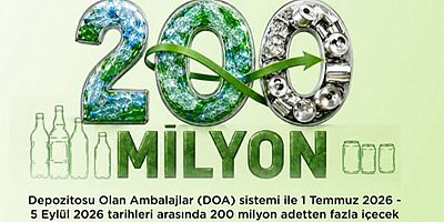DOA sistemiyle 200 milyondan fazla ambalaj geri dönüşüme kazandırıldı