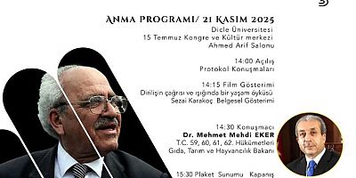 DOLU DOLU 21. GÜN  DİYARBAKIR’DA SEZAİ KARAKOÇ ANMA PROGRAMLARI BAŞLIYOR