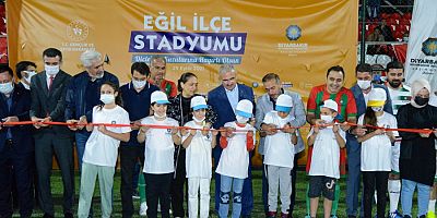 Eğil Stadyumunun açılışı yapıldı