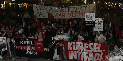 Elazığ’da Gazze için binler tek yürek oldu