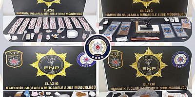 Elazığ’da uyuşturucu operasyonunda 14 şüpheli tutuklandı