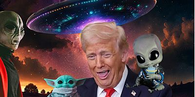 Epstein vahşetini örtbas etmek için çırpınan Trump, bu defada UFO ve uzaylıları alet etti