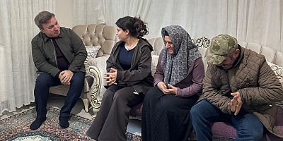 Erzincan Valisi Aydoğdu'dan bir aileye ev sözü