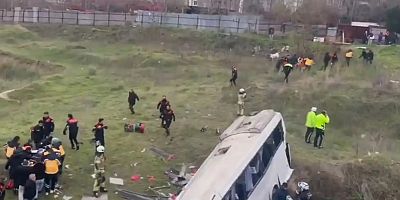 Esenyurt'ta servis aracı şarampole yuvarlandı: 5 ölü, 6 yaralı