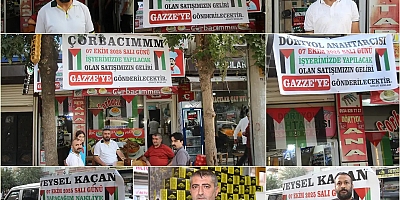 Esnaflardan ortak karar: 7 Ekim’de tüm gelirler Gazze’ye bağışlanacak