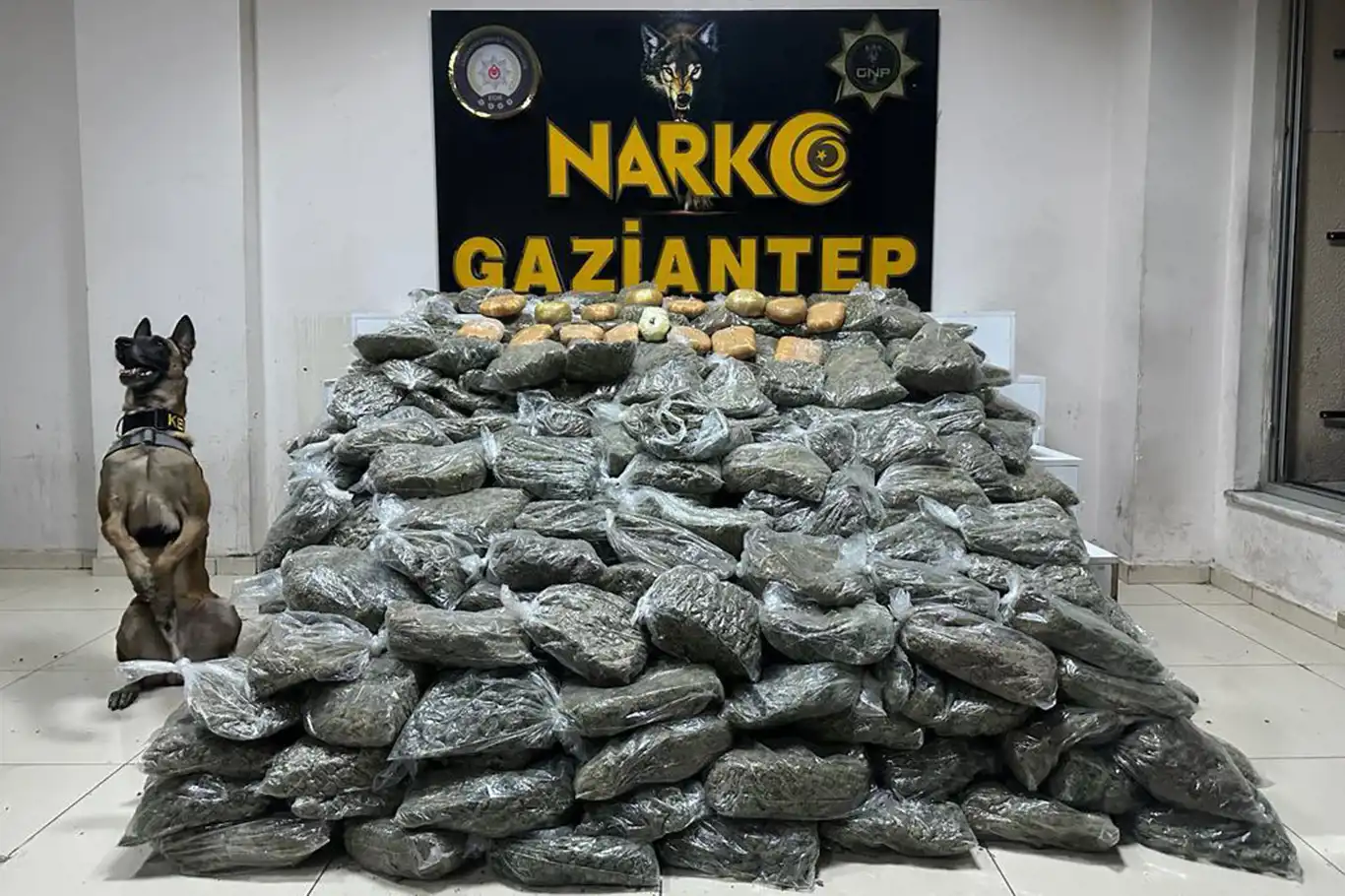 Gaziantep'te 180 kilogram uyuşturucu ele geçirildi