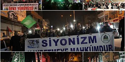 Gaziantep'te binler siyonist işgalcilerin idam kararına karşı yürüdü