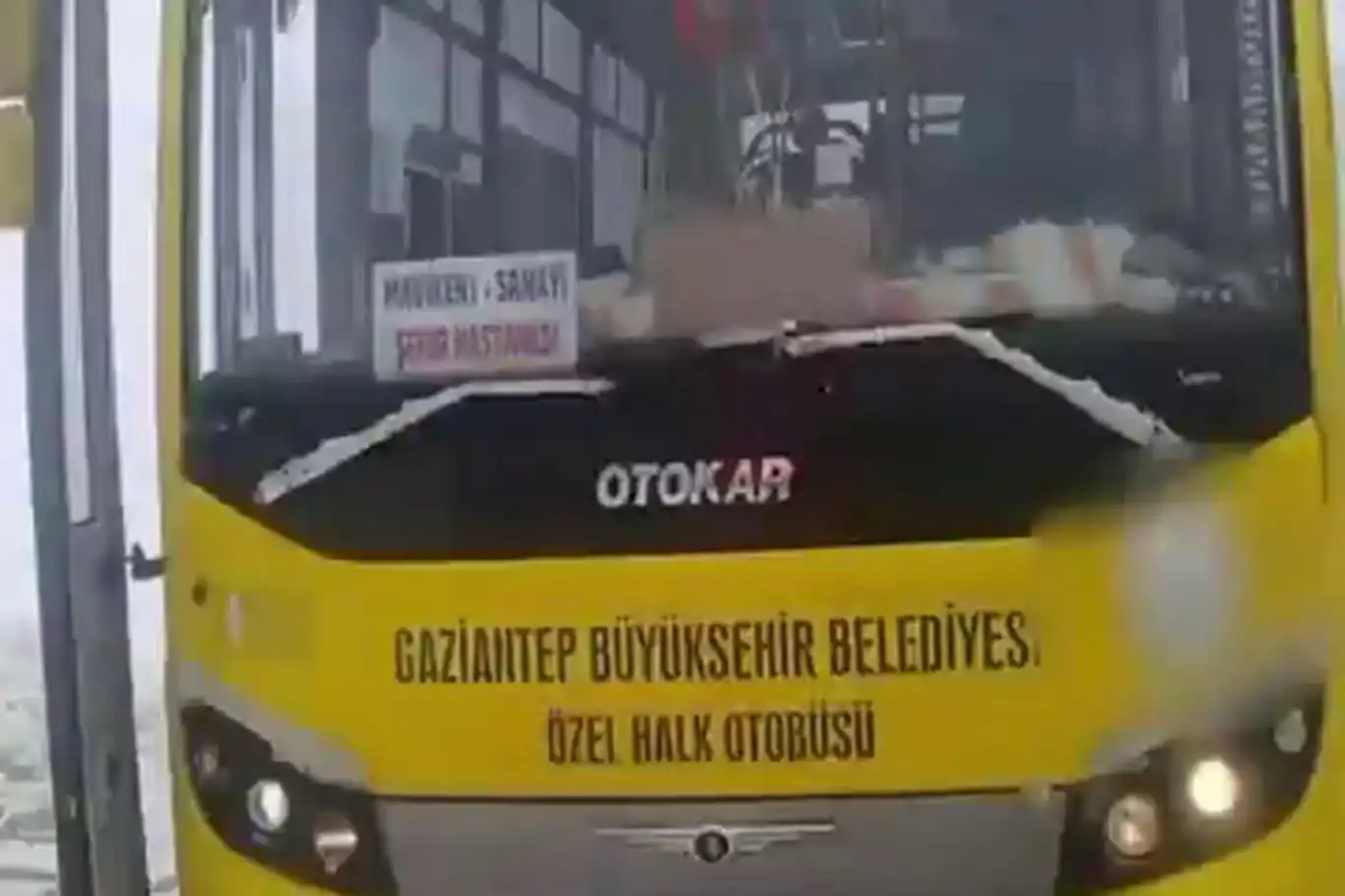 Gaziantep'te drift atan şehir içi otobüs sürücüsüne ceza