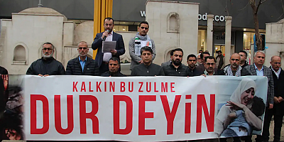 Gazze'deki katliam Batman'da protesto edildi