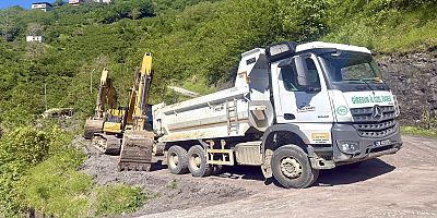Giresun'da heyelan nedeniyle 22 ev tahliye edildi