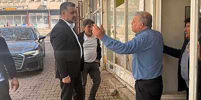 Hazro Belediye başkanı Fuat Mehmetoğlu Çarşı merkezi Çalışmaları yerinde inceledi,