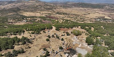 Hazro’daki gölet onarıldı