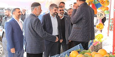 HÜDA PAR Diyarbakır Büyükşehir Belediye Başkan Adayı Faruk Dinç, Dicle İlçesinde bulunan esnafı ziyaret etti.