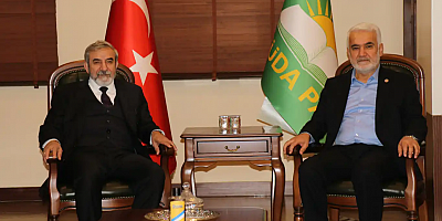 HÜDA PAR Genel Başkanı Yapıcıoğlu, Yekgirtu Genel Sekreteri Bahaddin ile görüştü