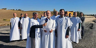 HÜDA PAR İl Başkanlığından kefenli çağrı: Adıyaman-Kahta yolu ölüm yoluna dönüşmesin