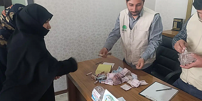 HÜDA PAR Mersin Kadın Kolları, Gazze için bağışta bulundu