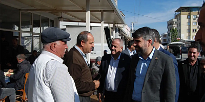 HÜDA PAR Milletvekili Dinç, Tarsus'ta esnaf ve hasta ziyaretinde bulundu