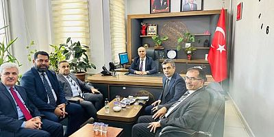 İlçe Müftüsü Mahmut Yıldızbaş’tan Milli Eğitim Müdürlüğüne Nezaket Ziyareti