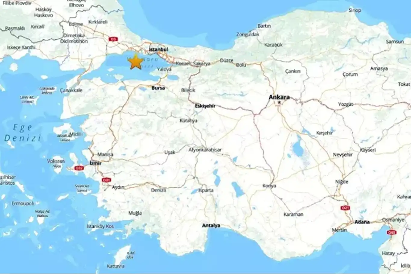 İstanbul'da 4,0 büyüklüğünde deprem