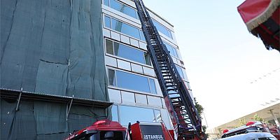 İstanbul'da inşaat halindeki binada yangın