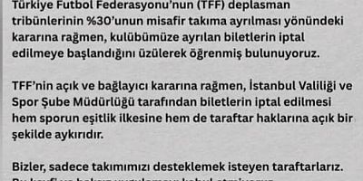 İstanbul İl Güvenlik Kurulu  Amedsporlu Taraftarların Bletlerini İptal  Etti.