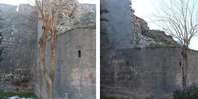 Kahramanmaraş merkezli depremlerde Diyarbakır'daki tarihi surlar ve camiler de hasar gördü