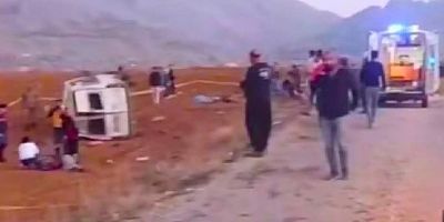 Kahramanmaraş’ta işçi servisi şarampole yuvarlandı: 2 ölü, 7 yaralı