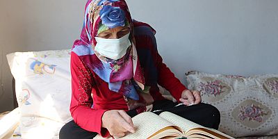 Kanser hastası kadının en büyük üzüntüsü gözlerinden dolayı Kur'an okuyamamak
