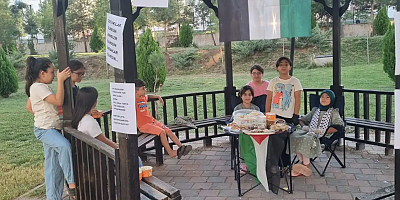 Kayapınar’da Minik yüreklerden Gazze'ye umut kermesi