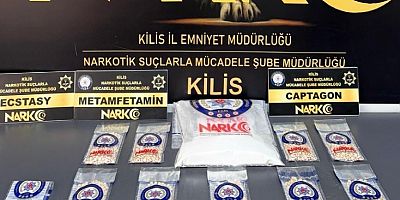 Kilis'te mezarlıkta saklanan 3 bin uyuşturucu hap ele geçirildi