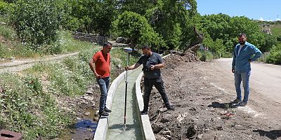 Kırsal Hizmetler Daire Başkanlığı Çiftçiye sulama kanalı desteği