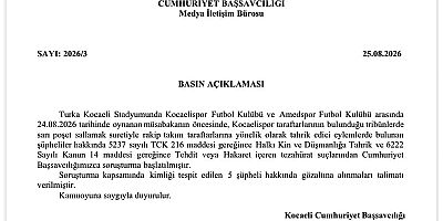 Kocaeli Cumhuriyet Başsavcılığı Sarı Torba Sallayan  5 Şüpheli Gözaltına Alındı!