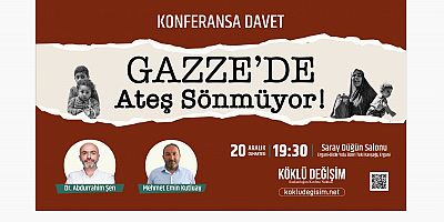 Köklü Değişim Gazze Konferansı Serisi Ergani’de Devam Ediyor